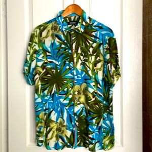 SPAZIO short sleeve floral shirt